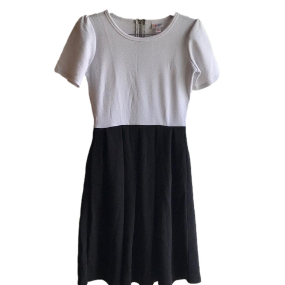 LuLaRoe Black and White Dress